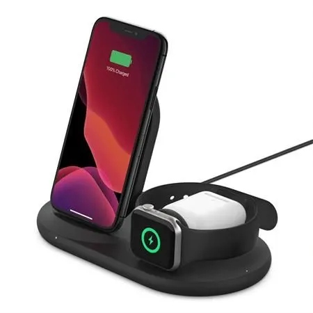 thumb Ładowarka indukcyjna Belkin 3w1 (iPhone, Apple Watch, AirPods) czarny (Powystawowy)