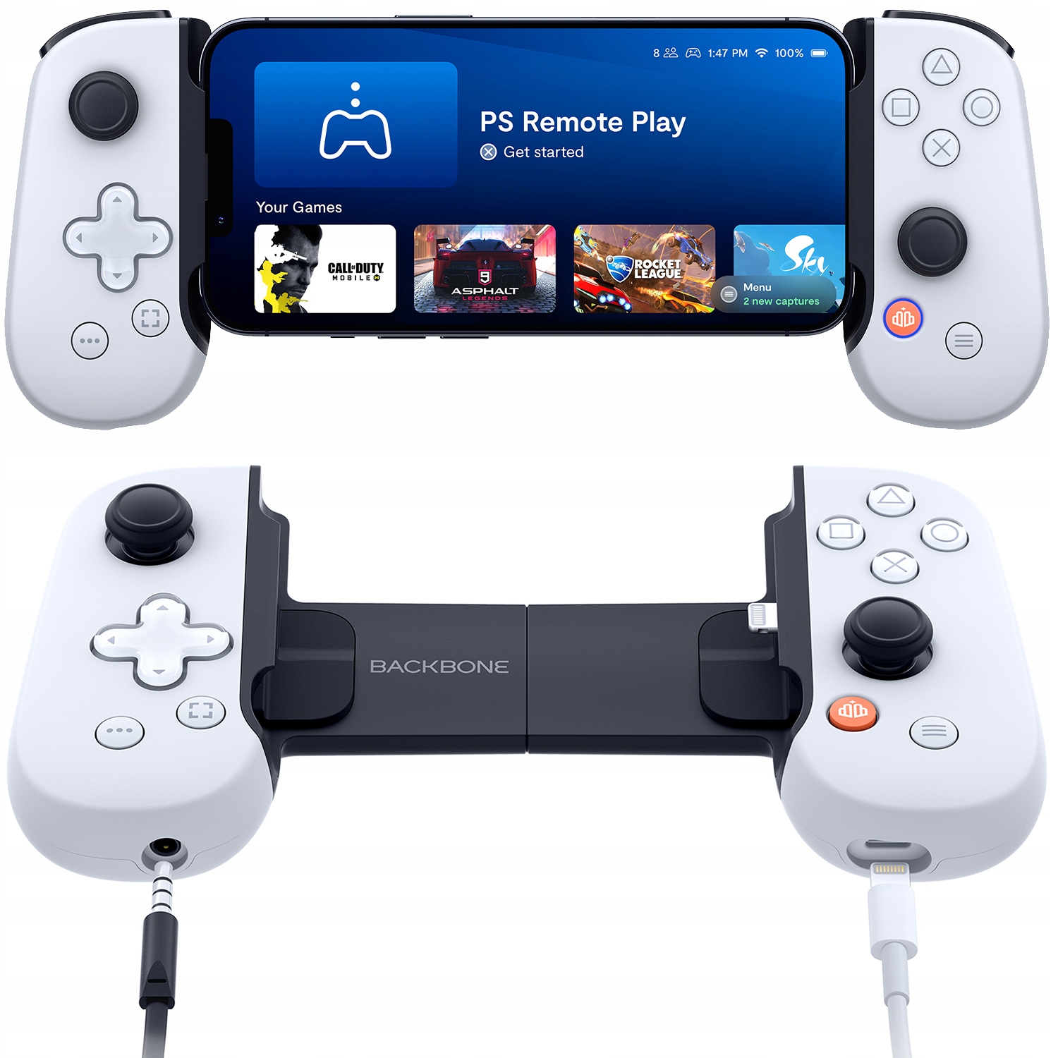 thumb Kontroler do telefonu BACKBONE ONE BB-02-W-S PLAYSTATION OUTLET (Powystawowy)