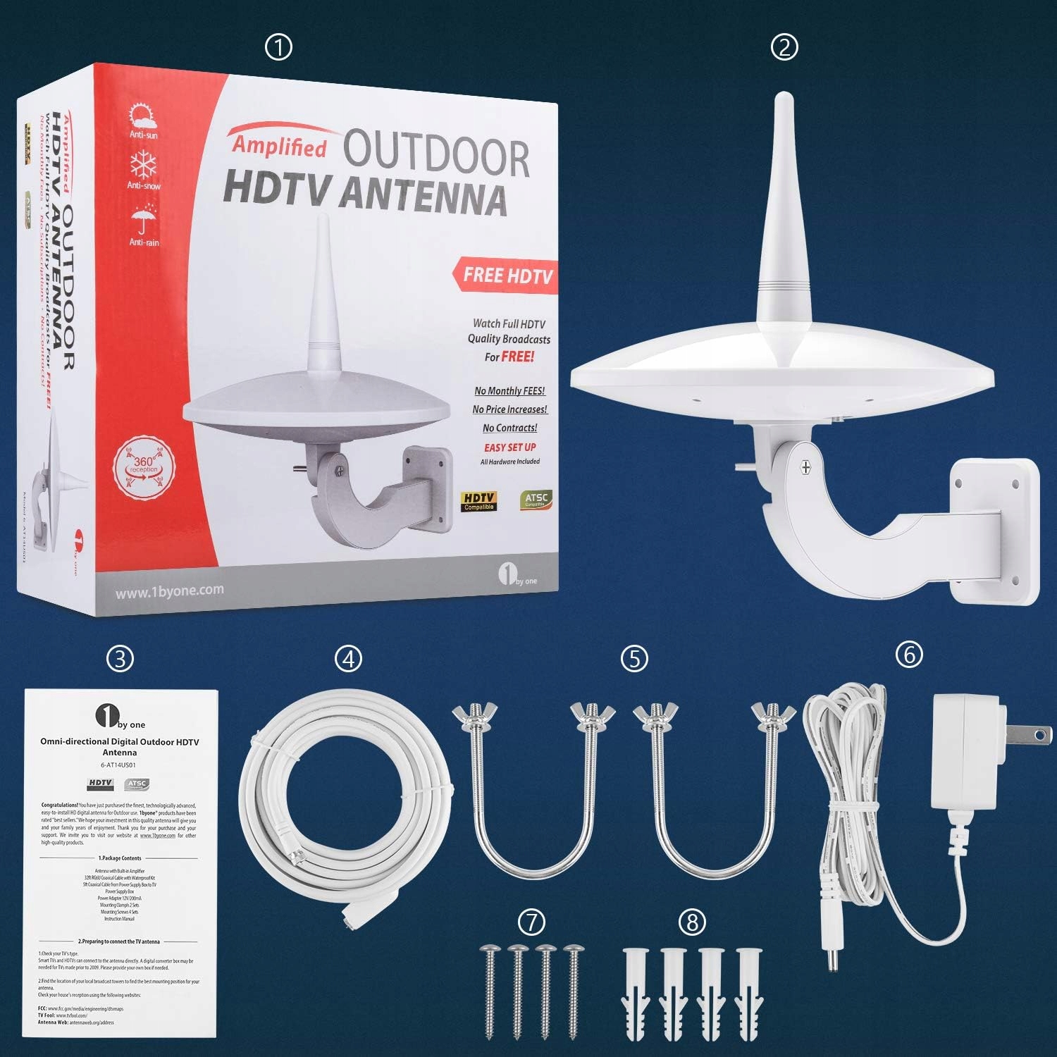 thumb Outdoor TV Antenna 1BYONE