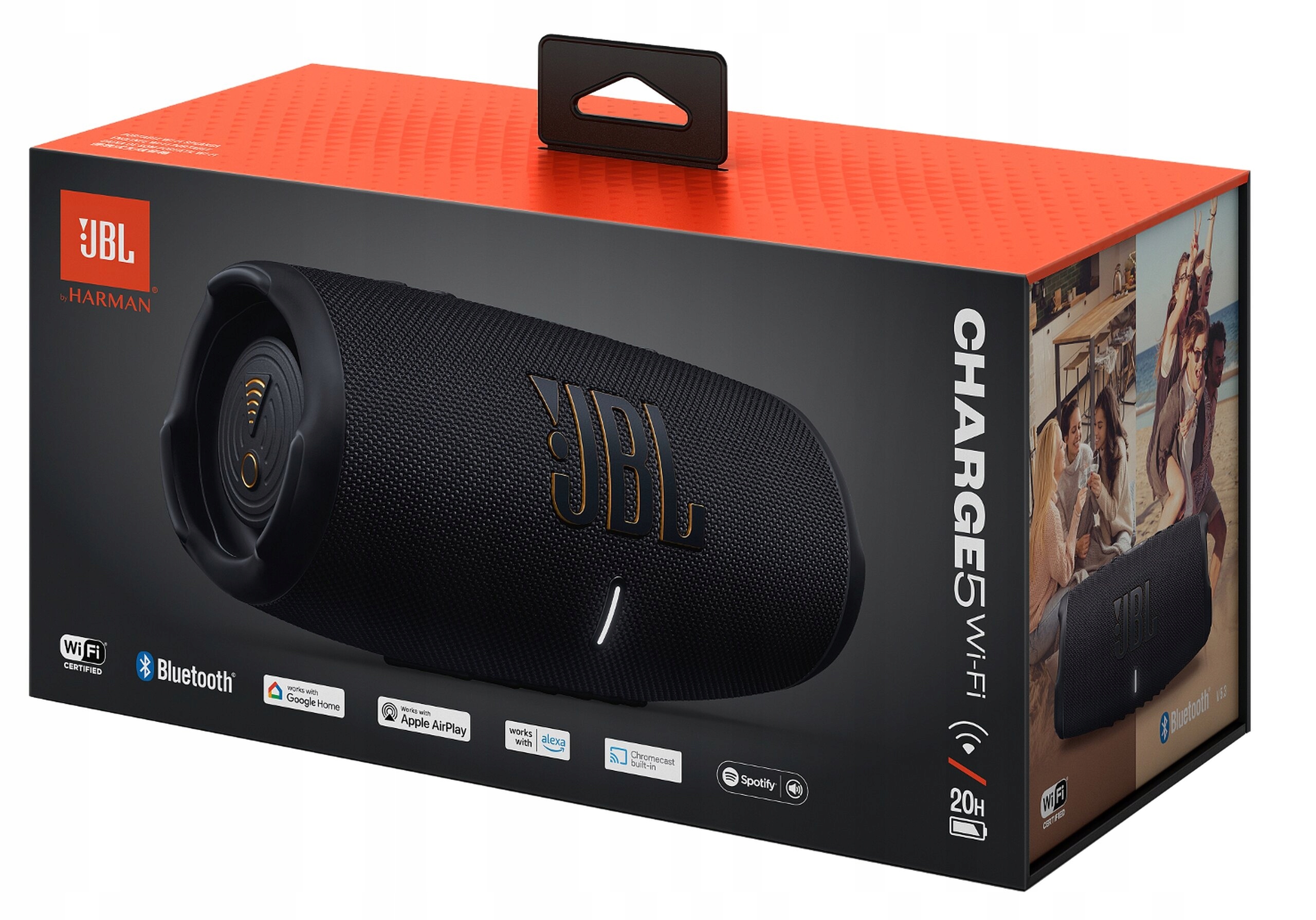 thumb Głośnik przenośny JBL Charge 5 czarny WI-FI OUTLET (Powystawowy)