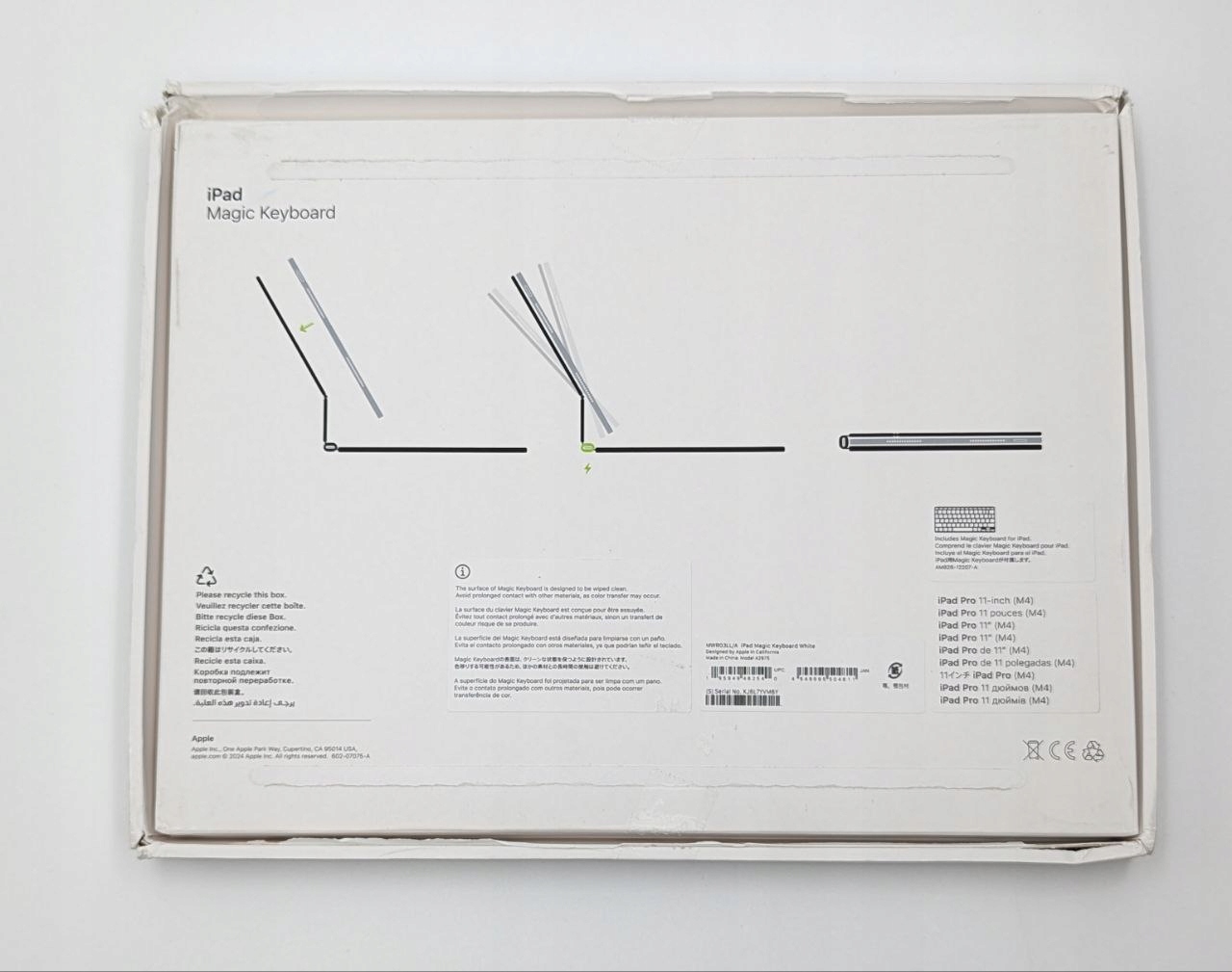 thumb Klawiatura Apple do Apple iPada Pro M4 11 Magic Keyboard biała USA OUTLET (Powystawowy)
