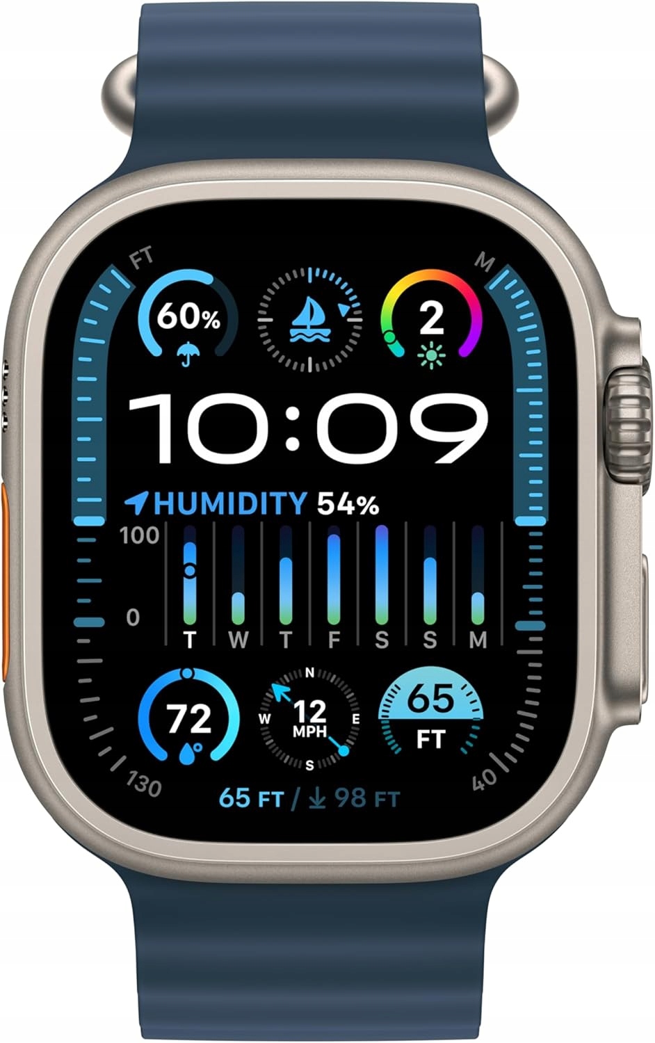 thumb Smartwatch Apple Watch Ultra 2 z paskiem Blue Ocean OUTLET (Powystawowy)