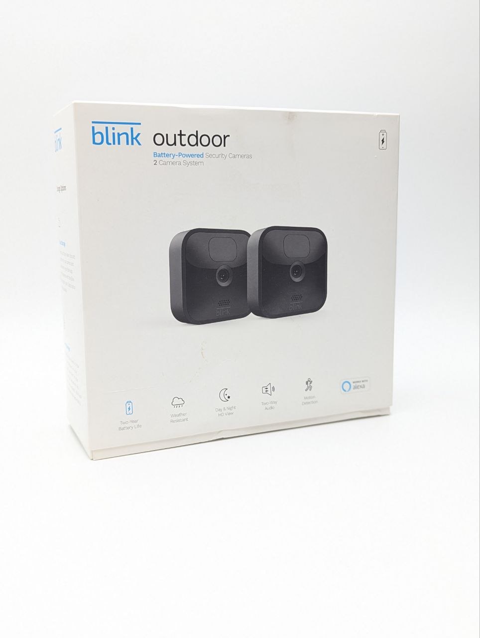 thumb Zestaw dwóch kamer Blink Outdoor Zewnętrzny bezprzewodowy czarny (Używany)