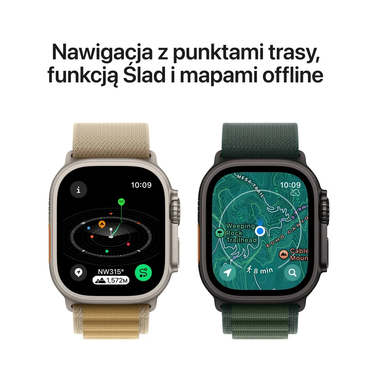 thumb Smartwatch Apple Watch Ultra 2 49 mm niebieski z paskiem Ti Blue M/L