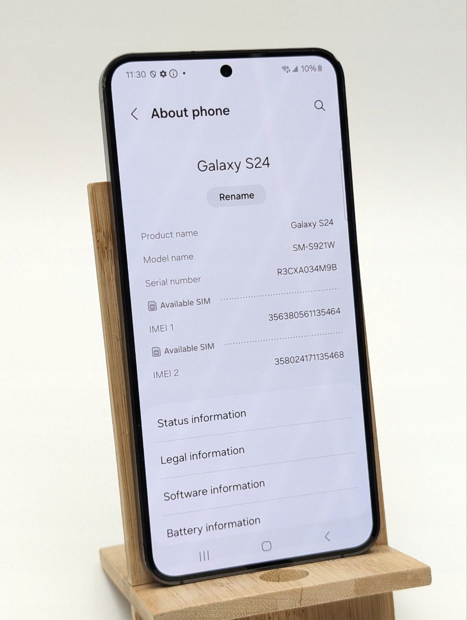 thumb Smartfon Samsung Galaxy S24 8 GB / 128 GB 5G czarny (Powystawowy)