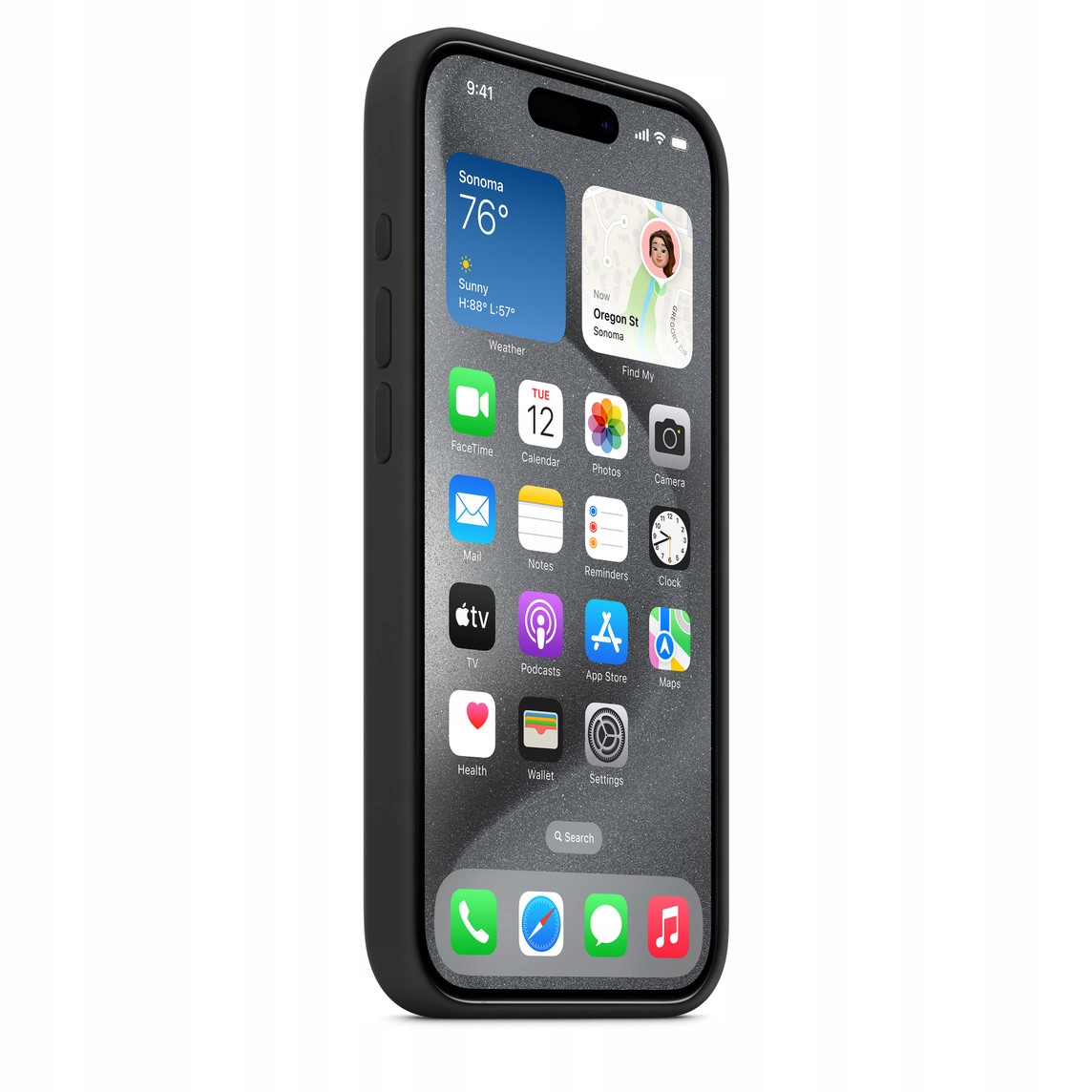 thumb Plecki Apple do Apple iPhone 15 Pro Max czarny |OUTLET (Powystawowy)