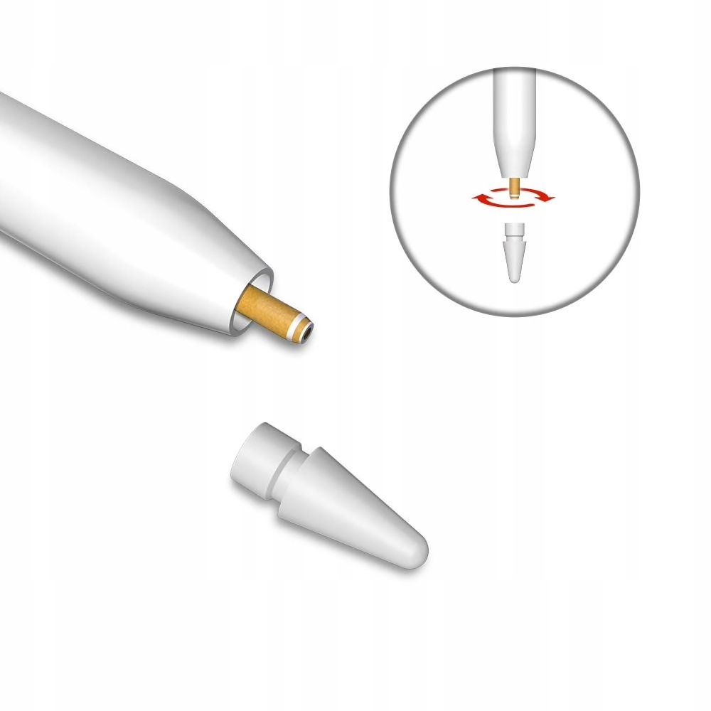 thumb Końcówka rysika Apple do Apple Pencil ( zestaw 4 szt.) (Powystawowy)