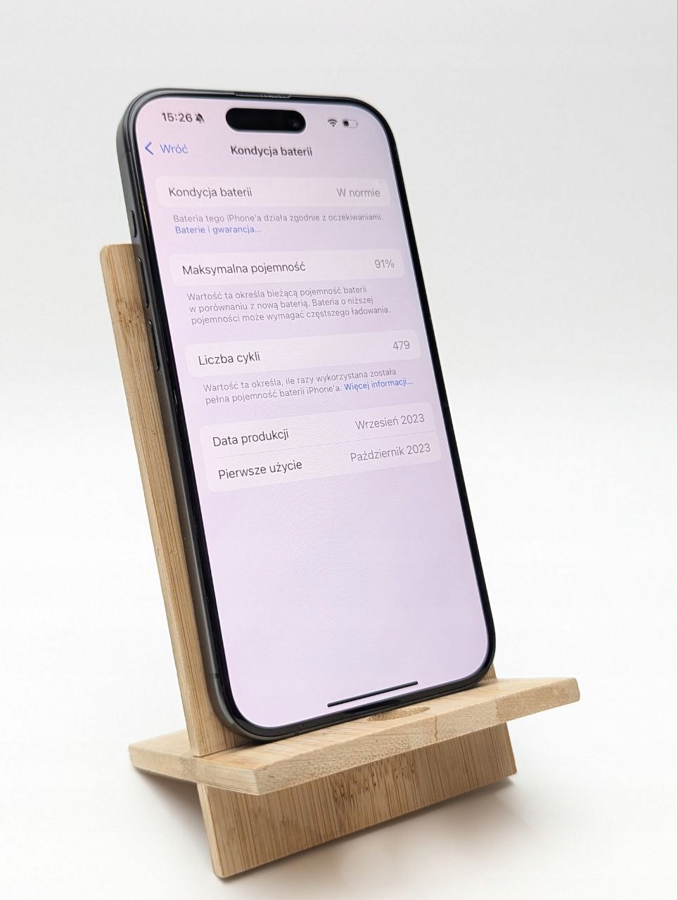 thumb Smartfon Apple iPhone 15 Pro 8 GB / 256 GB czarny|eSim (Powystawowy)