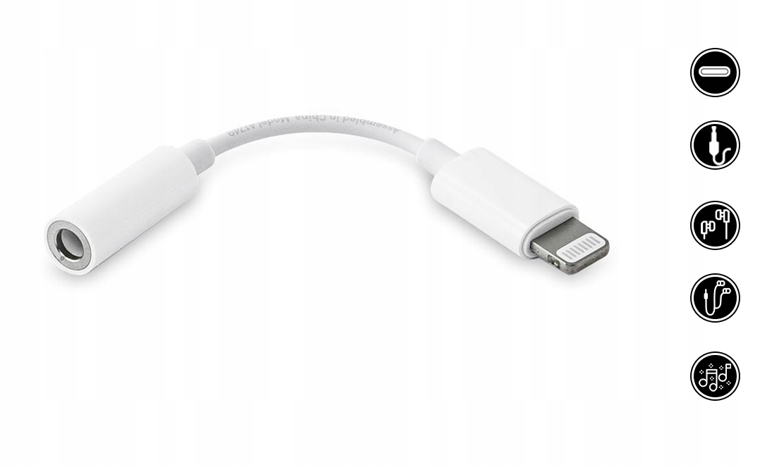 thumb Oryginalny Apple Lightning to 3.5 mm Jack Adapter OUTLET (Powystawowy)