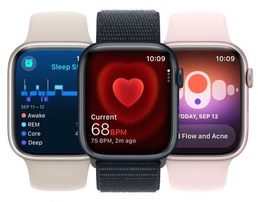 thumb Smartwatch Apple Watch Series 9 GPS 45mm czarny z paskiem M/L OUTLET (Powystawowy)