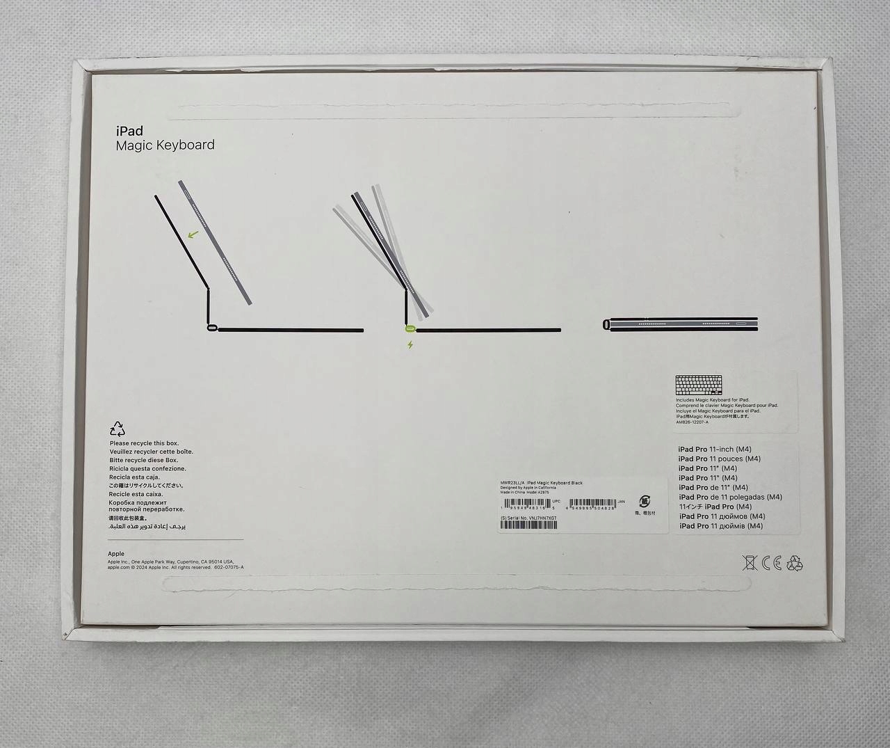 thumb Klawiatura Apple do Apple iPada Pro M4 11 Magic Keyboard czarna USA (Powystawowy)