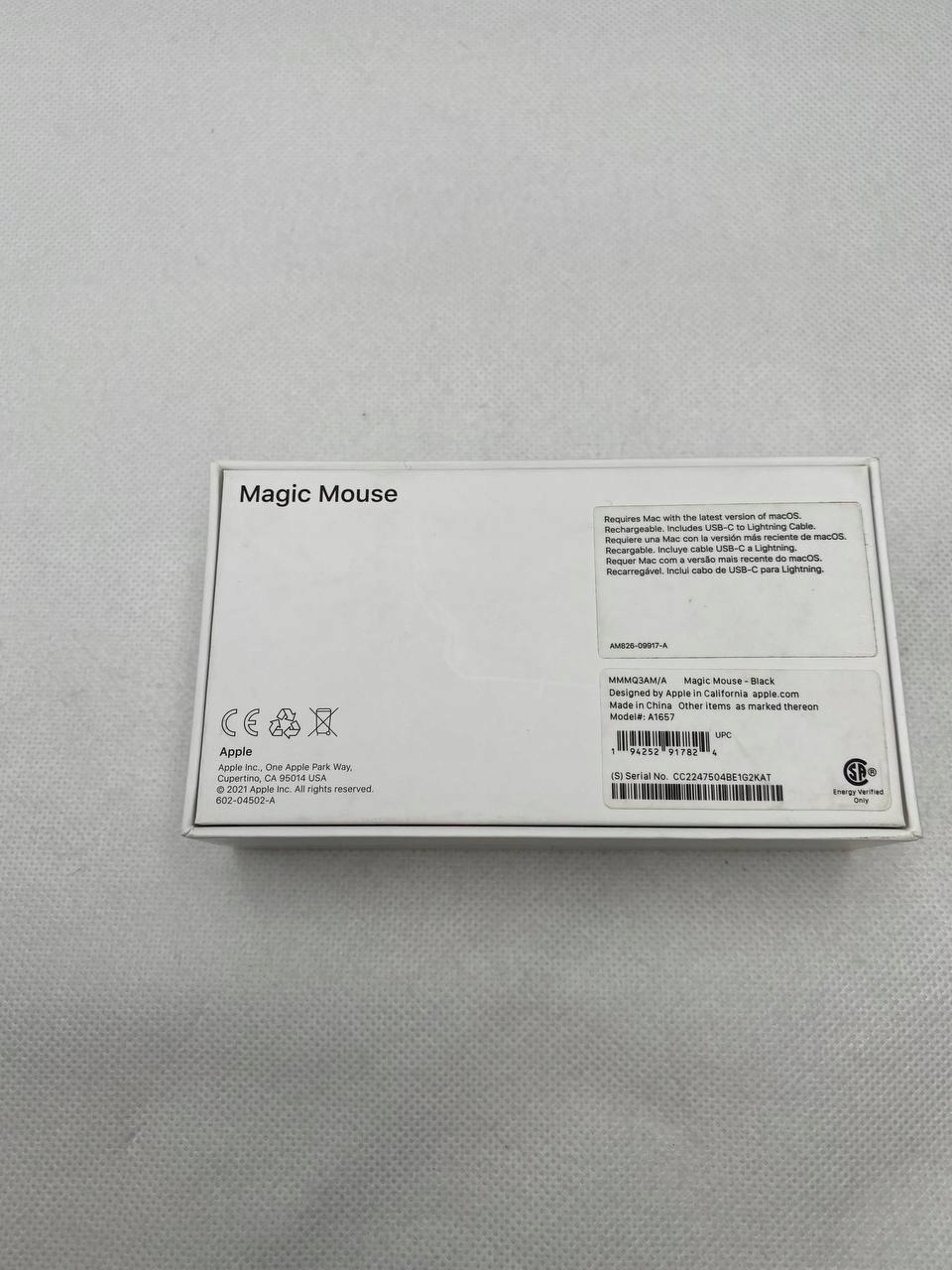 thumb Myszka Apple Magic Mouse Bluetooth Czarna (Powystawowy)