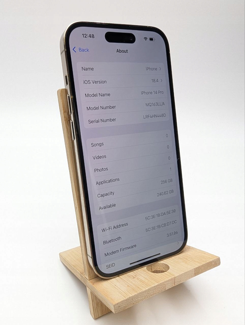 thumb Smartfon Apple iPhone 14 Pro 6 GB / 256 GB 5G złoty eSim (Używany)