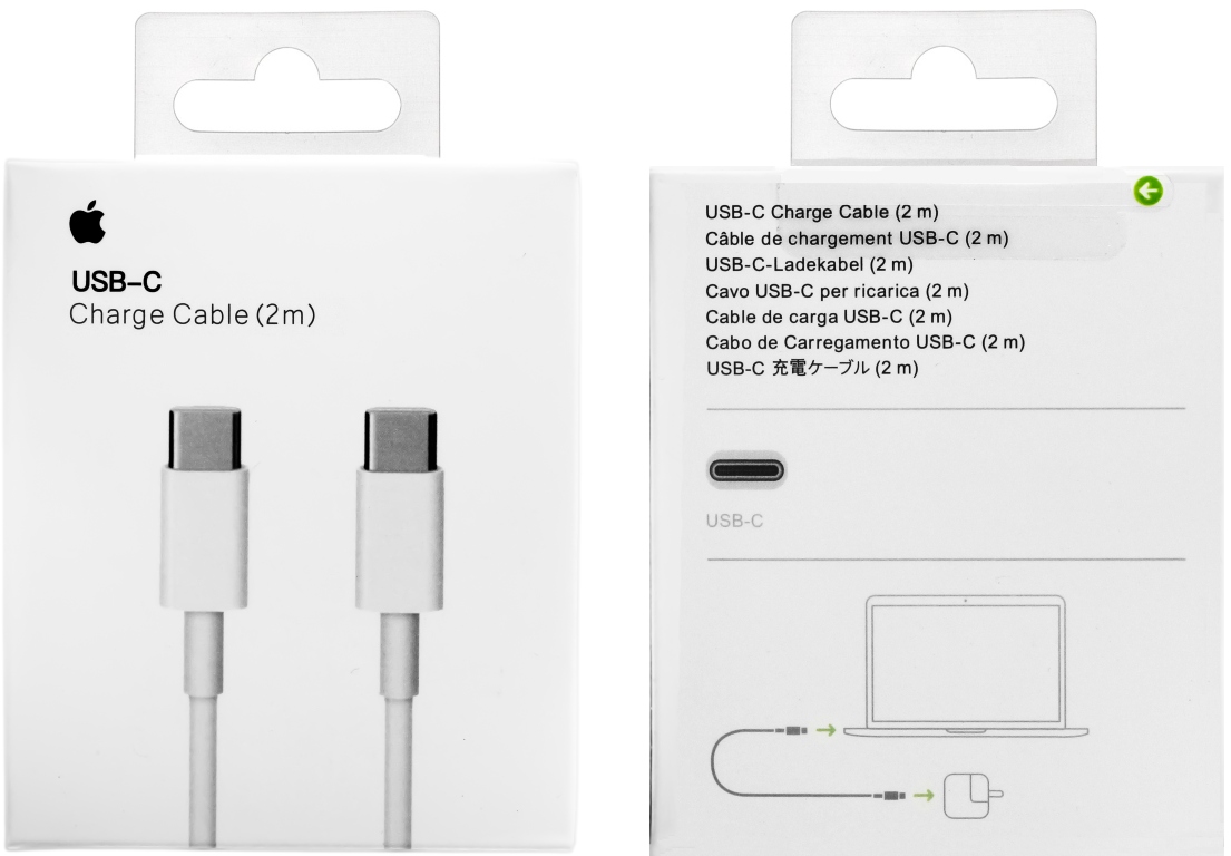 thumb Kabel Apple USB typ C - USB typ C 2 m biały (Powystawowy)